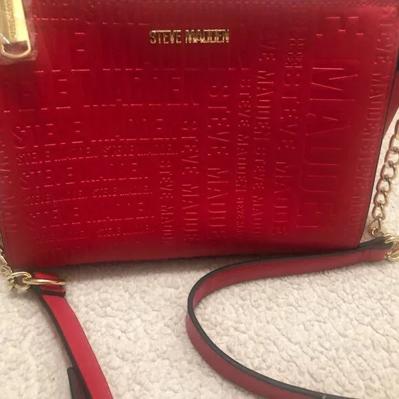 Steve Madden Red Crossbody Bag ,NEW no Tag - Picture 3 of 12
